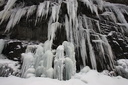 Cascade de glace près du col du Lautaret