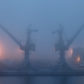Brume sur le port