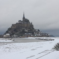 Neige au Mont Saint Michel