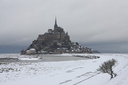 Neige au Mont Saint Michel