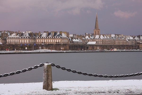Saint Malo sous la neige